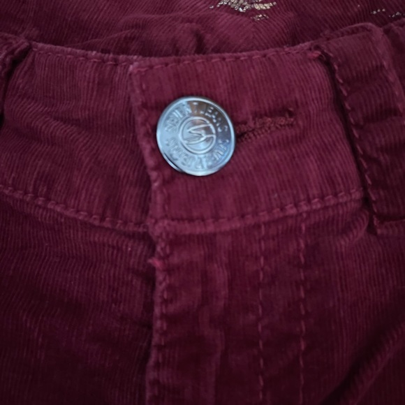 Seven7 Women’s Maroon Skinny Corduroy Pants - Picture 4 of 6